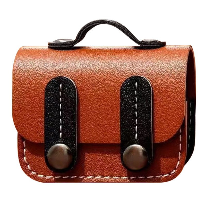 Кожаный футляр Briefcase для наушников AirPods Pro (Brown / Black)