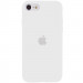 Чехол Silicone Case Full Protective (AA) для Apple iPhone SE (2020) (Белый / White)