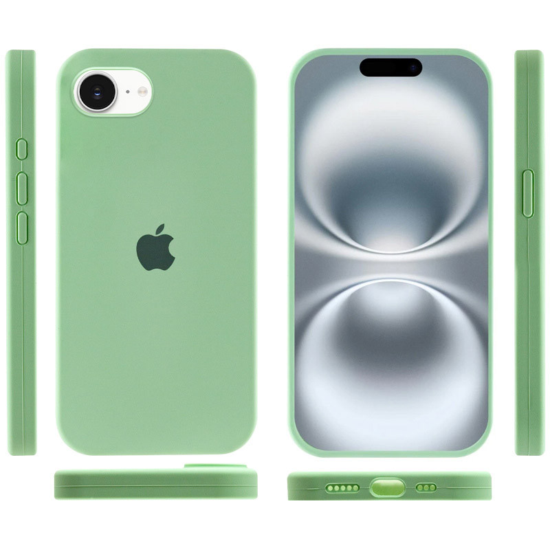 Фото Чехол Silicone Case Full Protective (AA) для Apple iPhone 16e (6.1") (Зеленый / Pistachio) в магазине vchehle.ua