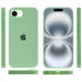 Фото Чехол Silicone Case Full Protective (AA) для Apple iPhone 16e (6.1") (Зеленый / Pistachio) в магазине vchehle.ua