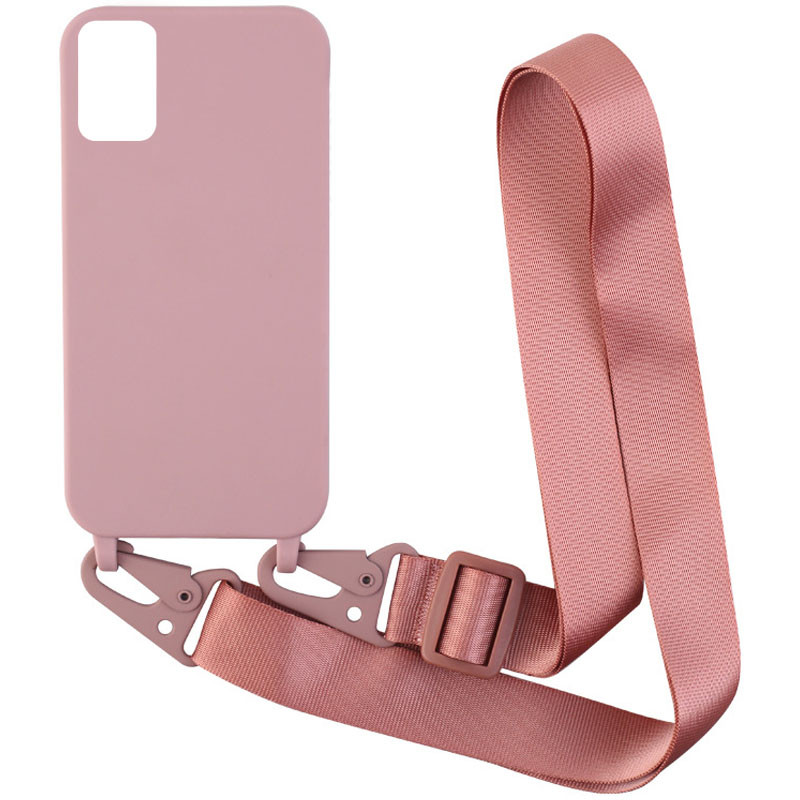 

Чохол Crossbody з довгим кольоровим ремінцем на Samsung Galaxy A51 (Пудра) 1187326
