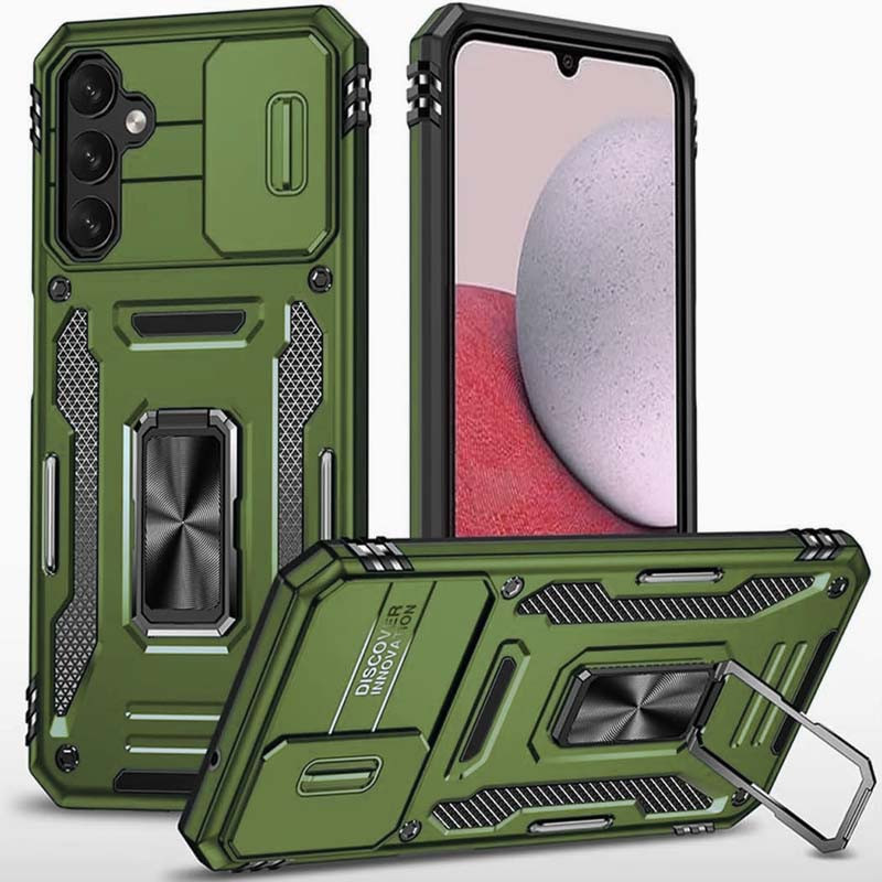 Удароміцний чохол Camshield Army Ring на Samsung Galaxy S23 FE (Оливковий / Army Green)