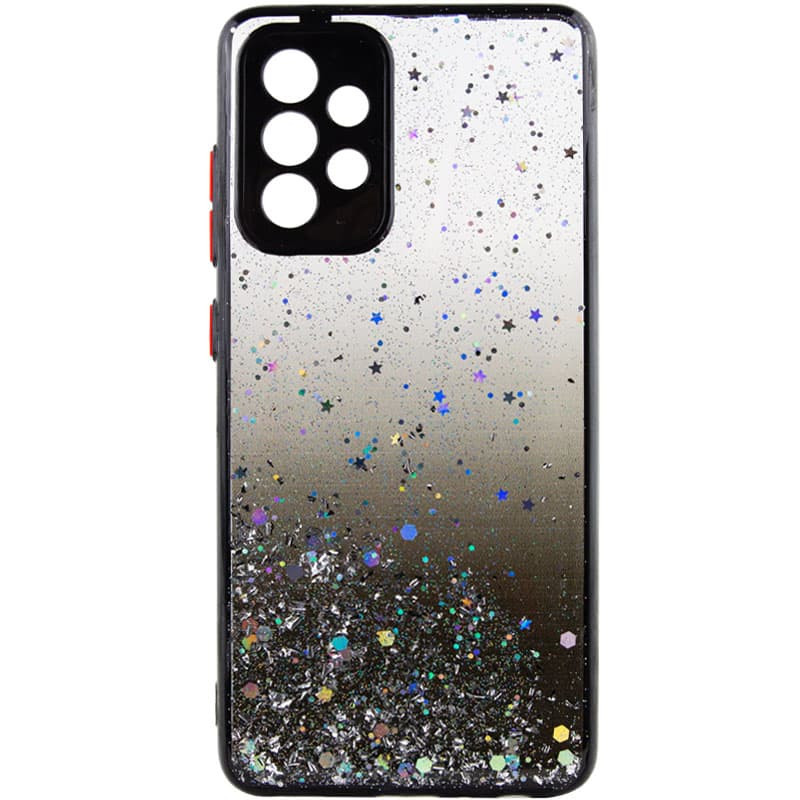 TPU чохол Spangle star із захистом камери на Samsung Galaxy A72 4G / A72 5G (Чорний)