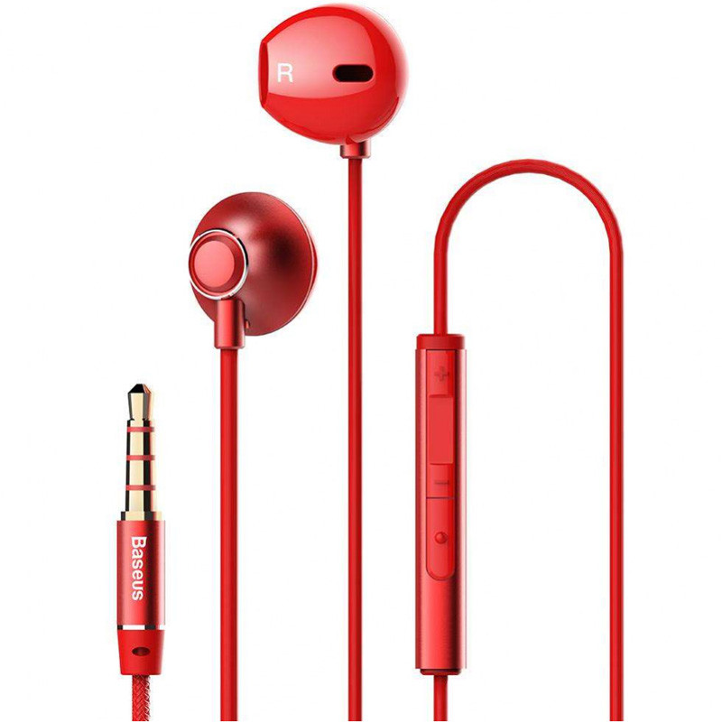 

Дротова гарнітура Baseus Encok H06 3.5mm (stereo) (Червоний) 718072