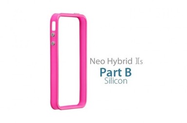 Бампер SGP Neo Hybrid 2S Mix & Match Part B [Silicone Only] для iPhone 4/4s (Ярко-розовый)