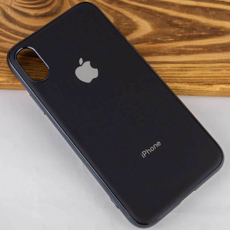 Фото TPU чохол Matte LOGO на Apple iPhone XS Max (6.5") (Чорний / Black) на vchehle.ua