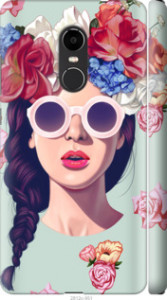 Чехол Девушка с цветами для Xiaomi Redmi Note 4X