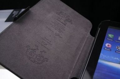 Кожаный чехол SGP Gariz (текстур.чёрный) для Galaxy Tab в магазині vchehle.ua
