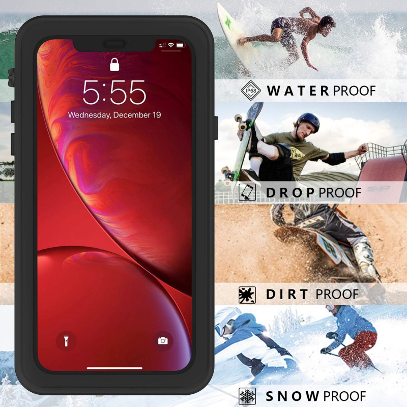 

Водонепроникний чохол Shellbox для iPhone XR (6.1") (Чорний) 880802