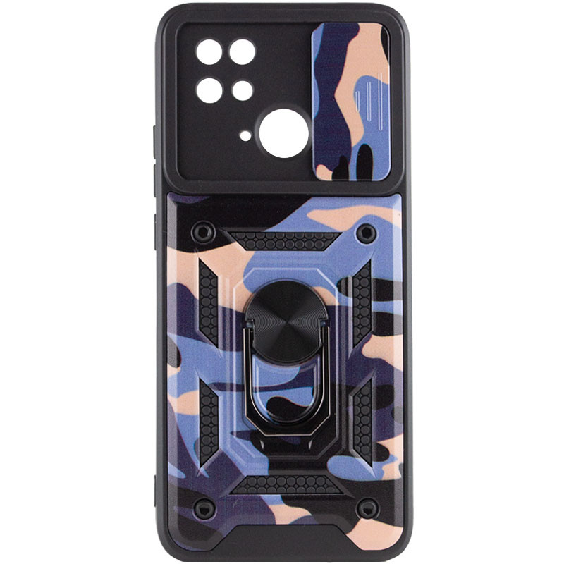 Фото Ударостійкий чохол Camshield Serge Ring Camo на Xiaomi Redmi 10C (Фіолетовий / Army Purple) на vchehle.ua