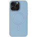 Шкіряний чохол Bonbon Leather Metal Style with Magnetic Safe на Apple iPhone 12 Pro Max (6.7") (Блакитний / Mist blue)