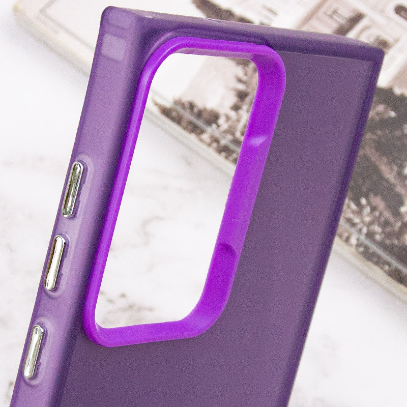 Фото TPU+PC чехол Magic glow with protective edge для Samsung Galaxy S23 Ultra (Purple) в магазине vchehle.ua