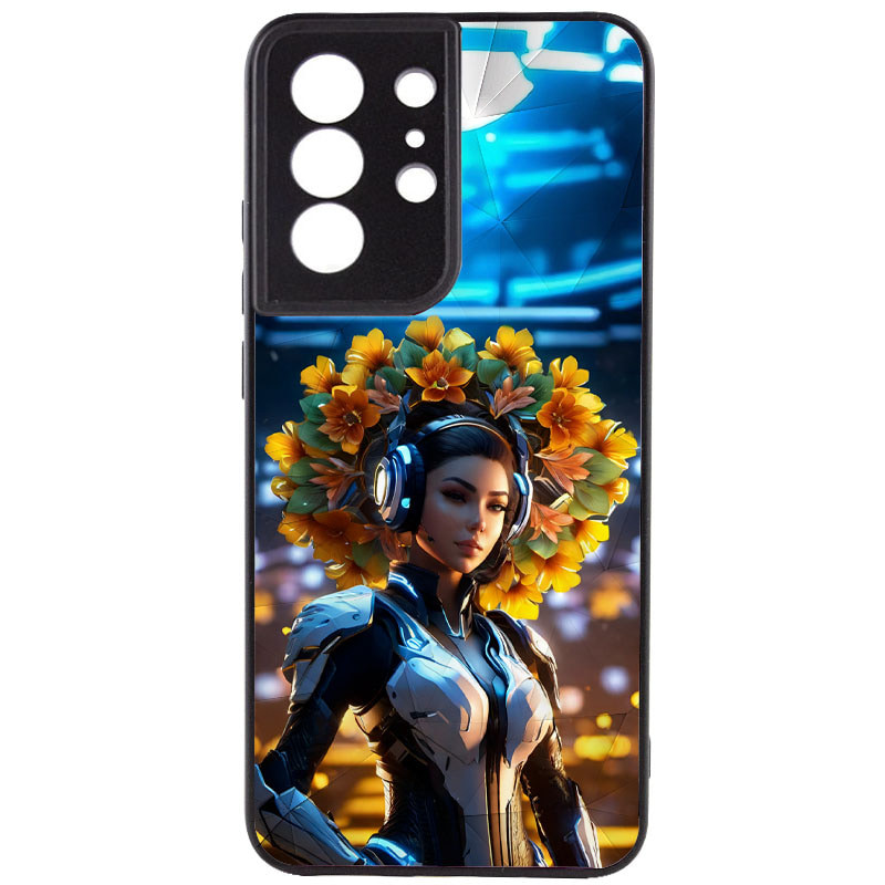 TPU+PC чехол Prisma Ladies для Samsung Galaxy S23 Ultra (Cyberpunk)