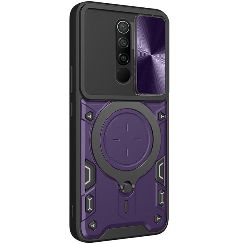 Фото Ударопрочный чехол Bracket case with Magnetic для Xiaomi Redmi Note 8 Pro (Purple) на vchehle.ua