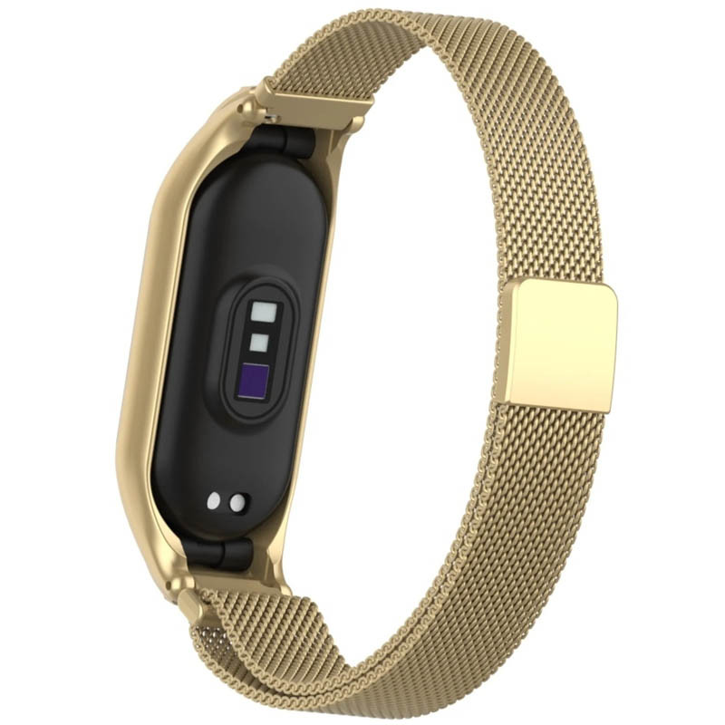 Фото Ремешок Milanese Loop Design для Xiaomi Mi Band 7 (Vintage gold) на vchehle.ua