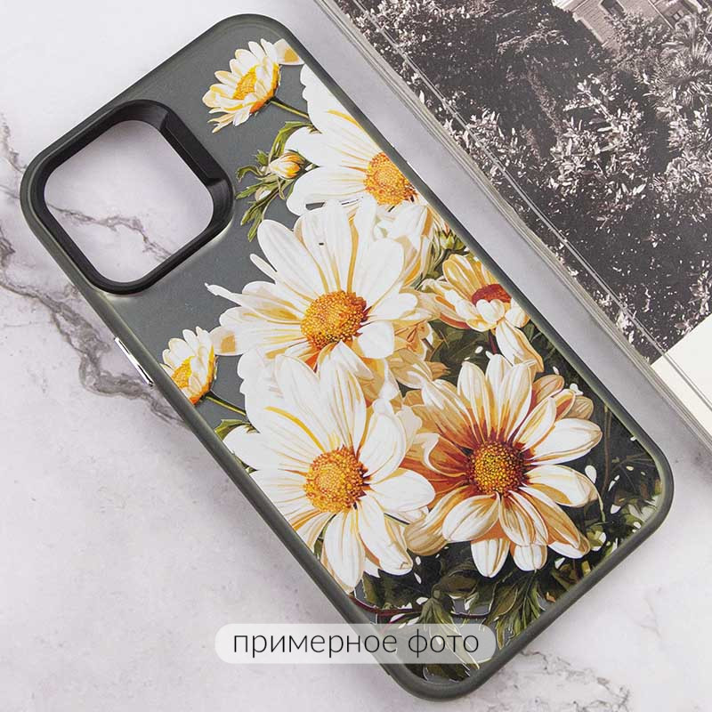 Фото TPU+PC чехол TakiTaki Magic glow для Samsung Galaxy A13 4G (Chamomile / Black) на vchehle.ua