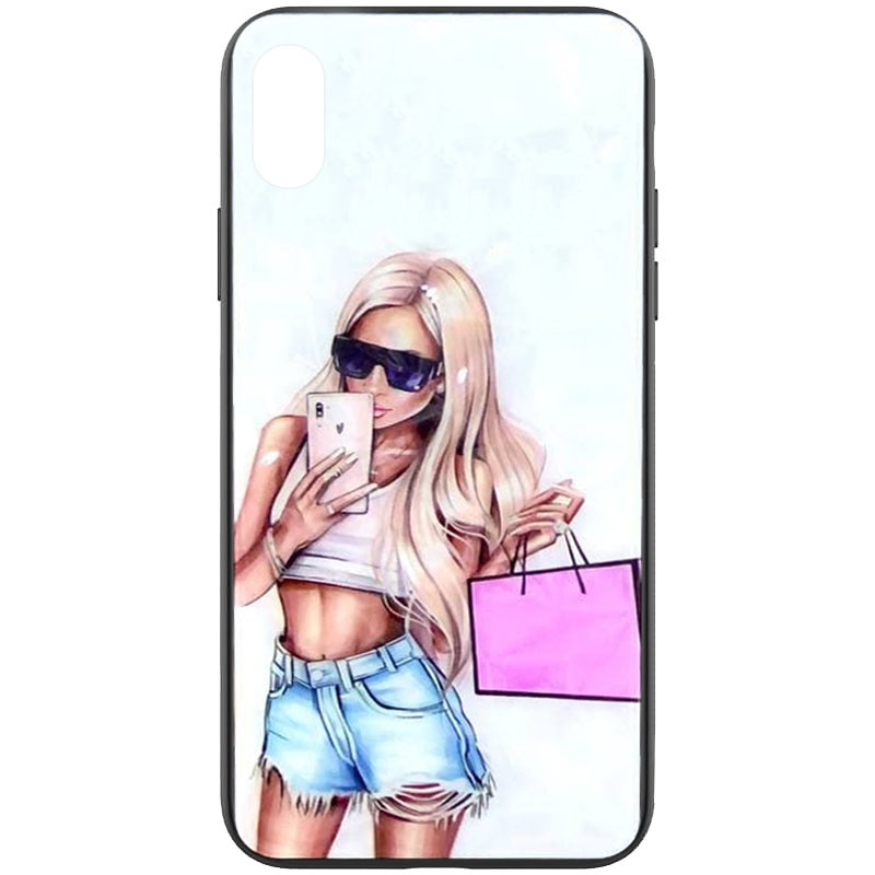 TPU+PC чехол Prisma Ladies для Apple iPhone X / XS (5.8") (Handbag)
