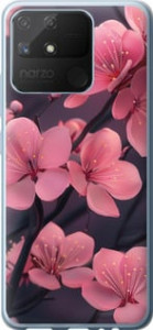 Чехол Пурпурная сакура для Realme Narzo 50A
