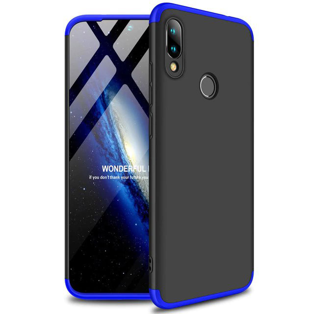 

Пластиковая накладка GKK LikGus 360 градусов для Xiaomi Redmi 7 (Черный / Синий) 707024