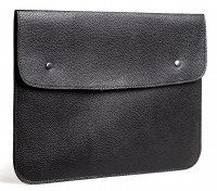 Черный кожаный чехол-конверт GMAKIN (GM53) для для MacBook Air 13.3'' (2017)