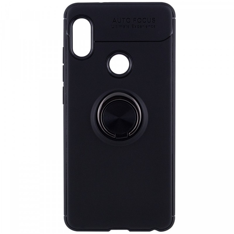 

TPU чохол Deen ColorRing під магнітний тримач на Xiaomi Redmi Note 6 Pro (Чорний / Чорний) 665797