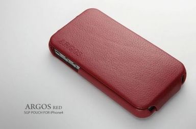 Кожаный чехол SGP Argos для Iphone 4/4S (Красный / Red)