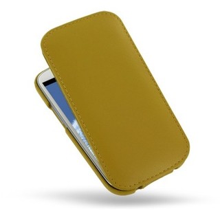 Шкіряний чохол Pdair (Slim Case) на Samsung i9300 Galaxy S3 (Жовтий)