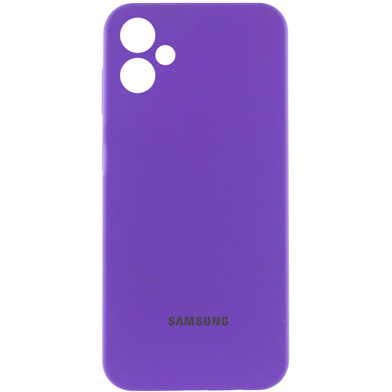 Чехол Silicone Cover Lakshmi Full Camera (AAA) with Logo для Samsung Galaxy A06 (Фиолетовый / Amethyst)