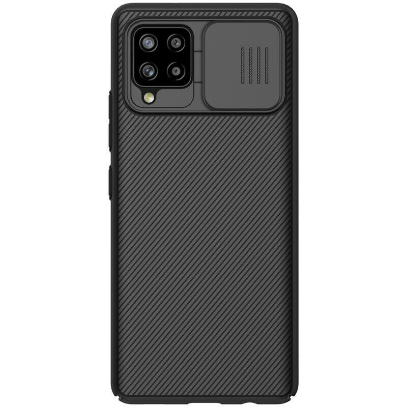 Карбонова накладка Nillkin Camshield (шторка на камеру) на Samsung Galaxy A22 5G (Чорний / Black)