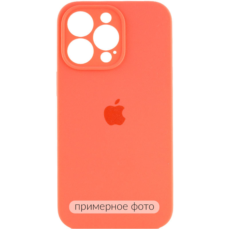 Чохол Silicone Case Full Camera Protective (AA) на Apple iPhone 16 (6.1") (Помаранчевий / Pink citrus)