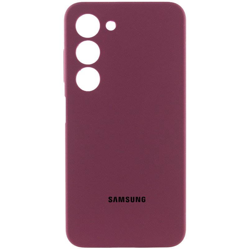 Чохол Silicone Cover Lakshmi Full Camera (AAA) на Samsung Galaxy A25 5G (Бордовий / Plum)