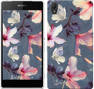 

Чехол Нарисованные цветы для Sony Xperia Z2 D6502/D6503 596282
