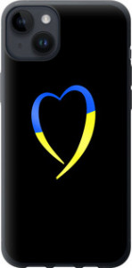 Чохол Жовто-блакитне серце на iPhone 14 Plus