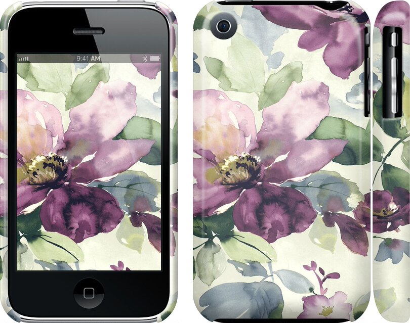 

Чехол Цветы акварелью для iPhone 3Gs 296223
