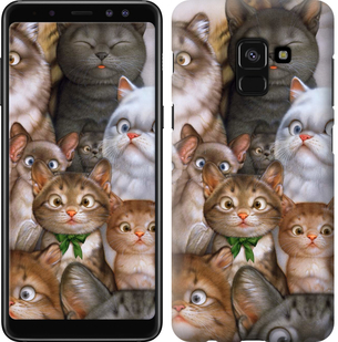 

Чохол коты для Samsung Galaxy A8 2018 A530F 594828