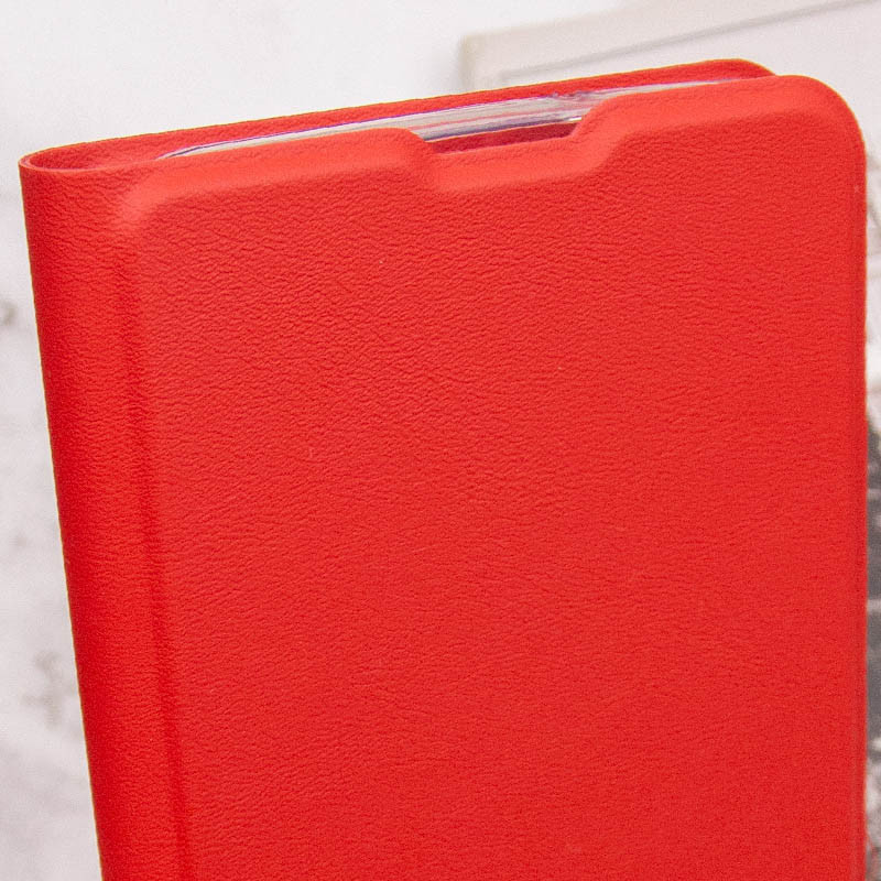 Кожаный чехол книжка GETMAN Elegant (PU) для Xiaomi Redmi Note 8 Pro (Красный) в магазине vchehle.ua