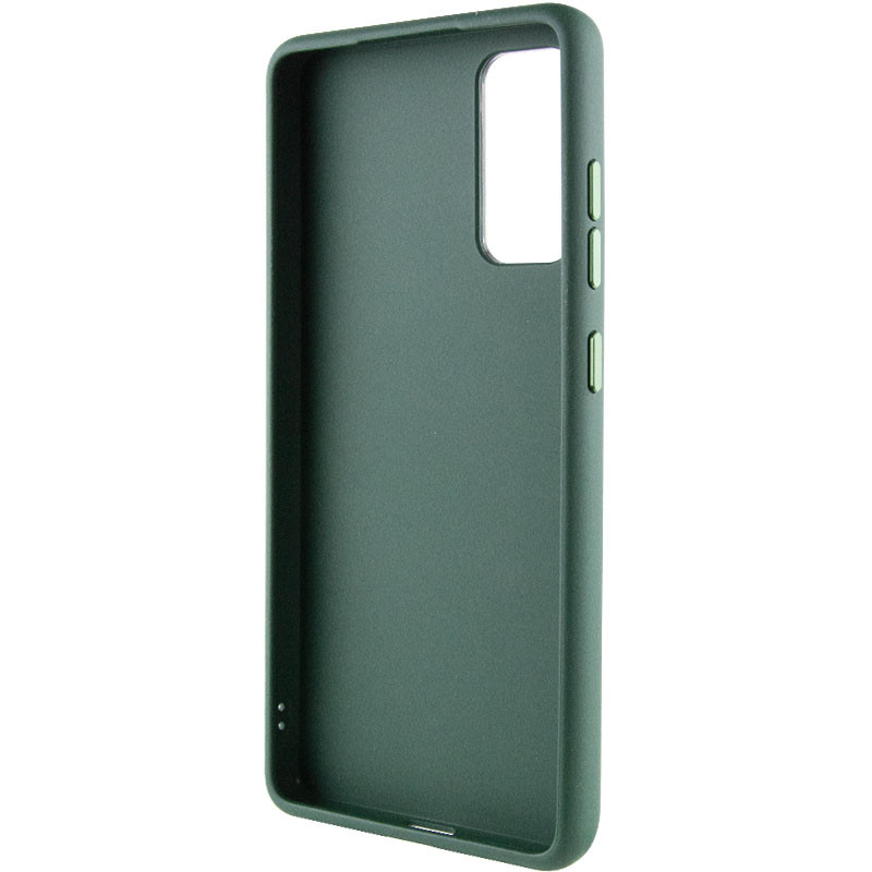 Фото TPU чехол Bonbon Metal Style with Magnetic safe для Samsung Galaxy A55 (Зеленый / Army Green) в магазине vchehle.ua