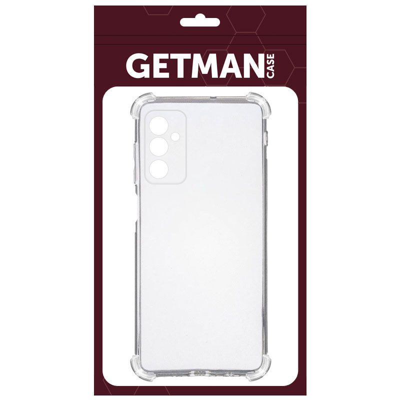 Фото TPU чехол GETMAN Ease logo усиленные углы Full Camera для Samsung Galaxy M34 5G (Бесцветный (прозрачный)) на vchehle.ua