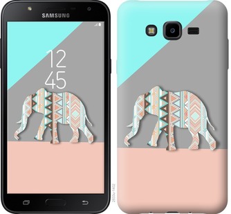 

Чехол Узорчатый слон для Samsung Galaxy J7 Neo J701F 679350