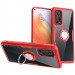 TPU+PC чехол Deen CrystalRing for Magnet (opp) для Xiaomi Mi 10T / Mi 10T Pro (Бесцветный / Красный)