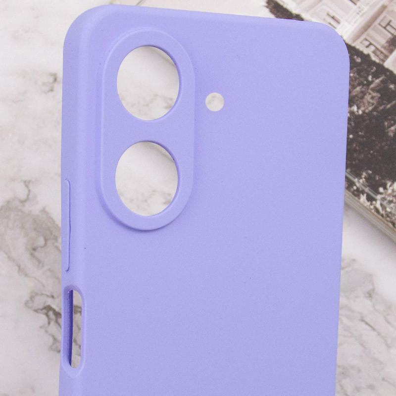 Чехол TPU GETMAN Liquid Silk Full Camera для Xiaomi Redmi 13C / Poco C65 (Сиреневый / Dasheen) в магазине vchehle.ua