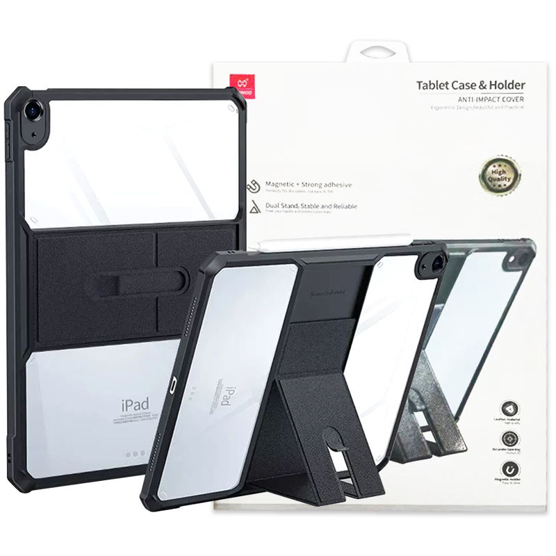 TPU+PC чехол Xundd Stand c усиленными углами для Apple iPad Air 10.9'' (2020-2022) / Air 11'' 2024 (Черный)