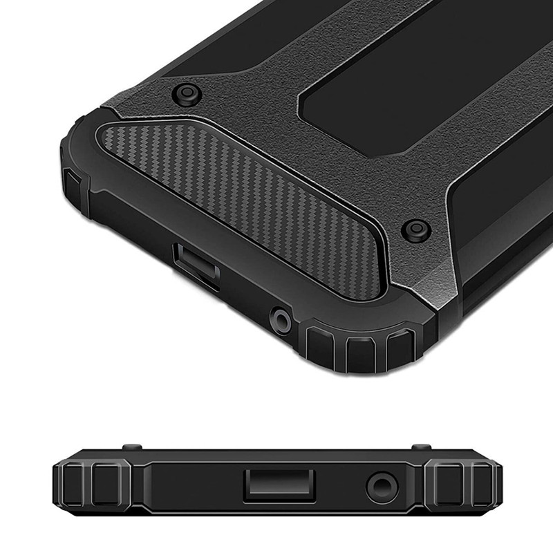 Броньований протиударний TPU+PC чохол Immortal на Xiaomi Redmi Note 10 / Note 10s (Чорний) в магазині vchehle.ua