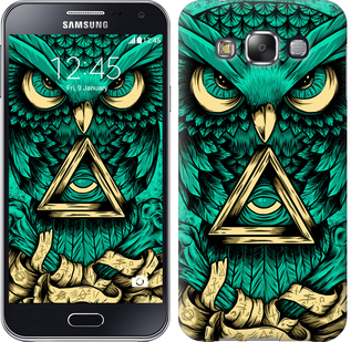 Чехол Сова Арт-тату для Samsung Galaxy E5 E500H