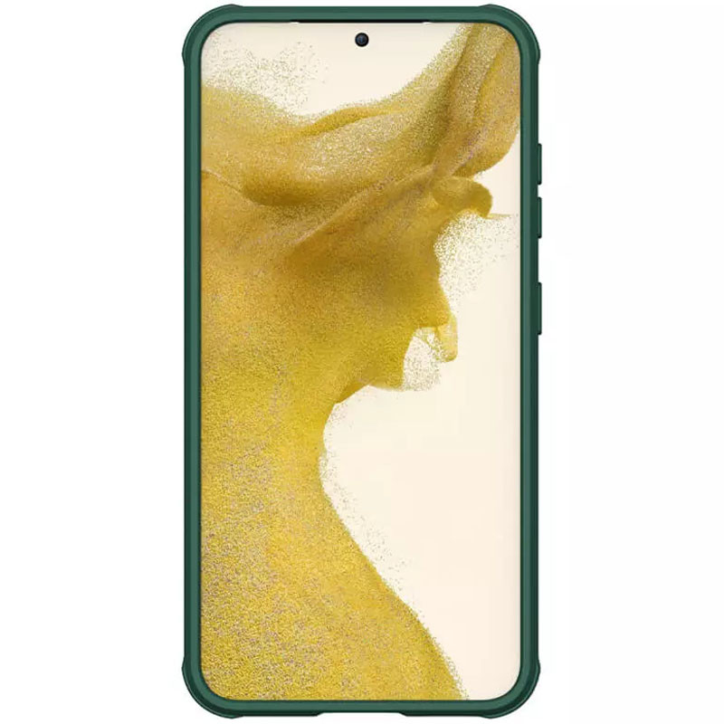 Фото Карбонова накладка Nillkin Camshield (шторка на камеру) на Samsung Galaxy S23+ (Зеленый / Deep Green) на vchehle.ua