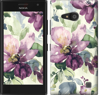 

Чехол Цветы акварелью для Nokia Lumia 730 297000