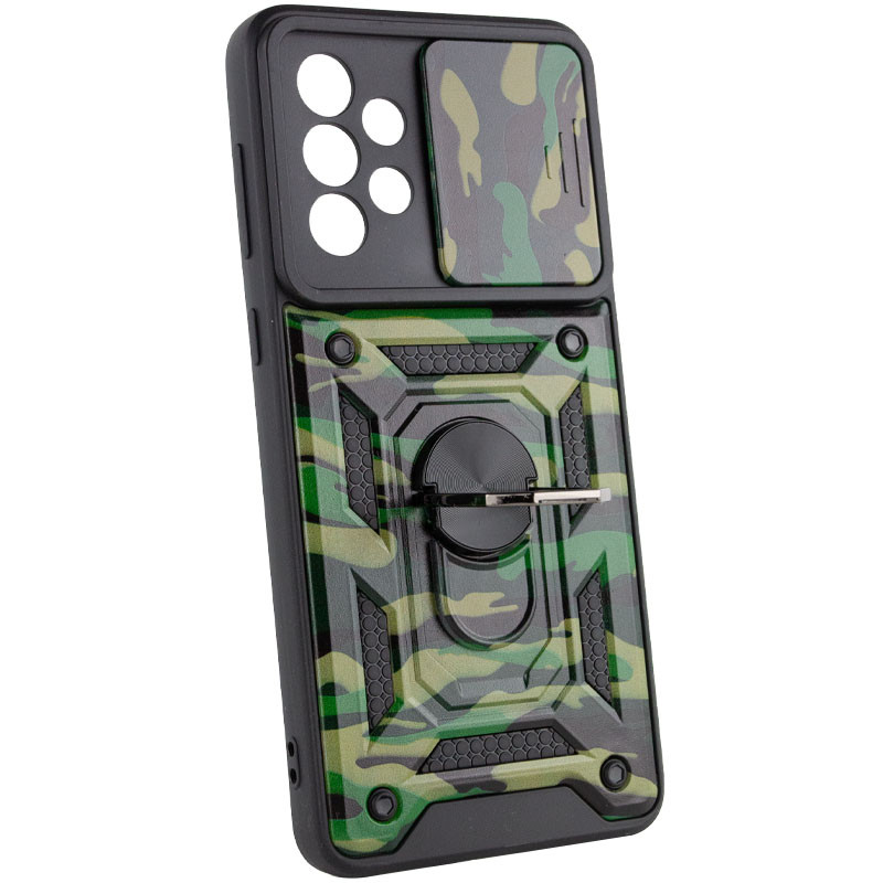 Фото Ударопрочный чехол Camshield Serge Ring Camo для Samsung Galaxy A73 5G (Зеленый / Army Green) в магазине vchehle.ua