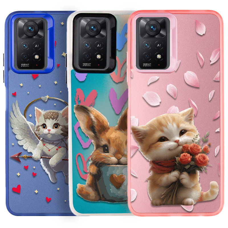 TPU+PC чехол TakiTaki Love magic glow для Xiaomi Redmi Note 11 Pro 4G/5G / 12 Pro 4G