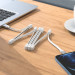 Фото Дата кабель Hoco U103 Magnetic Absorption USB to Type-C (1m) (White) в маназині vchehle.ua