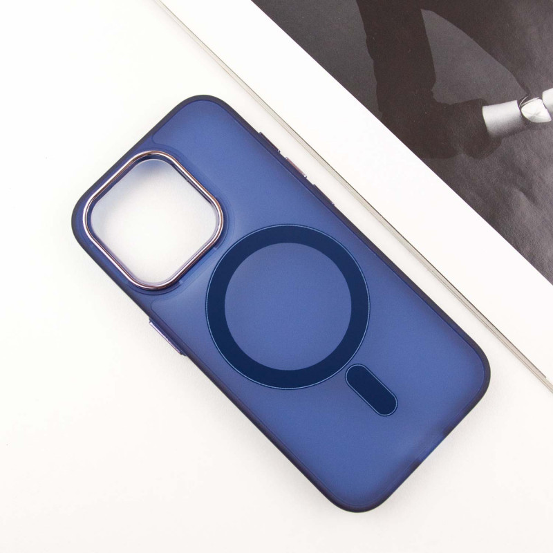 Фото Чехол TPU+PC Lily with Magnetic safe для Apple iPhone 12 Pro Max (6.7") (Deep Navy) в магазине vchehle.ua